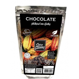 Gotas de Chocolate 50% Cacau Ouro Moreno - pacote de 500g